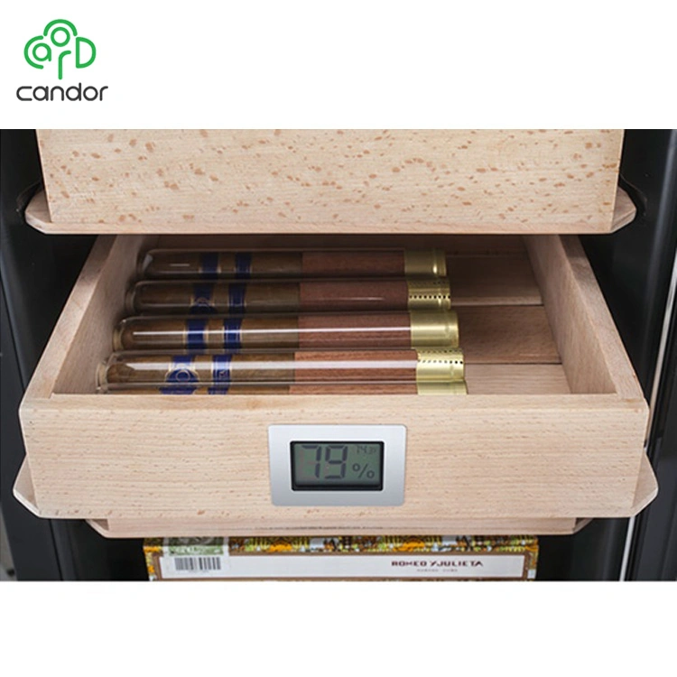 OEM Custom Luxury Design Low Noise Thermoelectric Technology 400PCS Cigar Humidor Refrigerator for Home Use