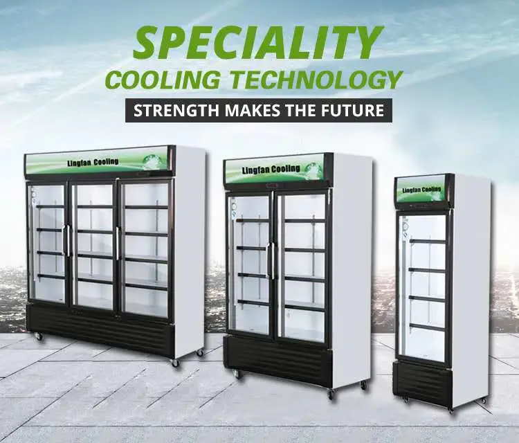 High-Quality Compressor Refrigeration Equipment Machine Vertical Display Cooler Showcase Beverage Refrigerator
