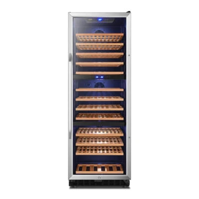 149bottles Triple Zone Double Layer Glass Door Wine Cooler/Wine Fridge/Wine Cellar/Wine Refrigerator
